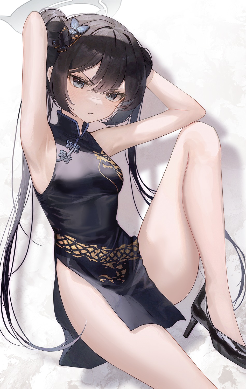 blue_archive, chinadress, halo, heels, ryuuge_kisaki, zain_(jiha3905)