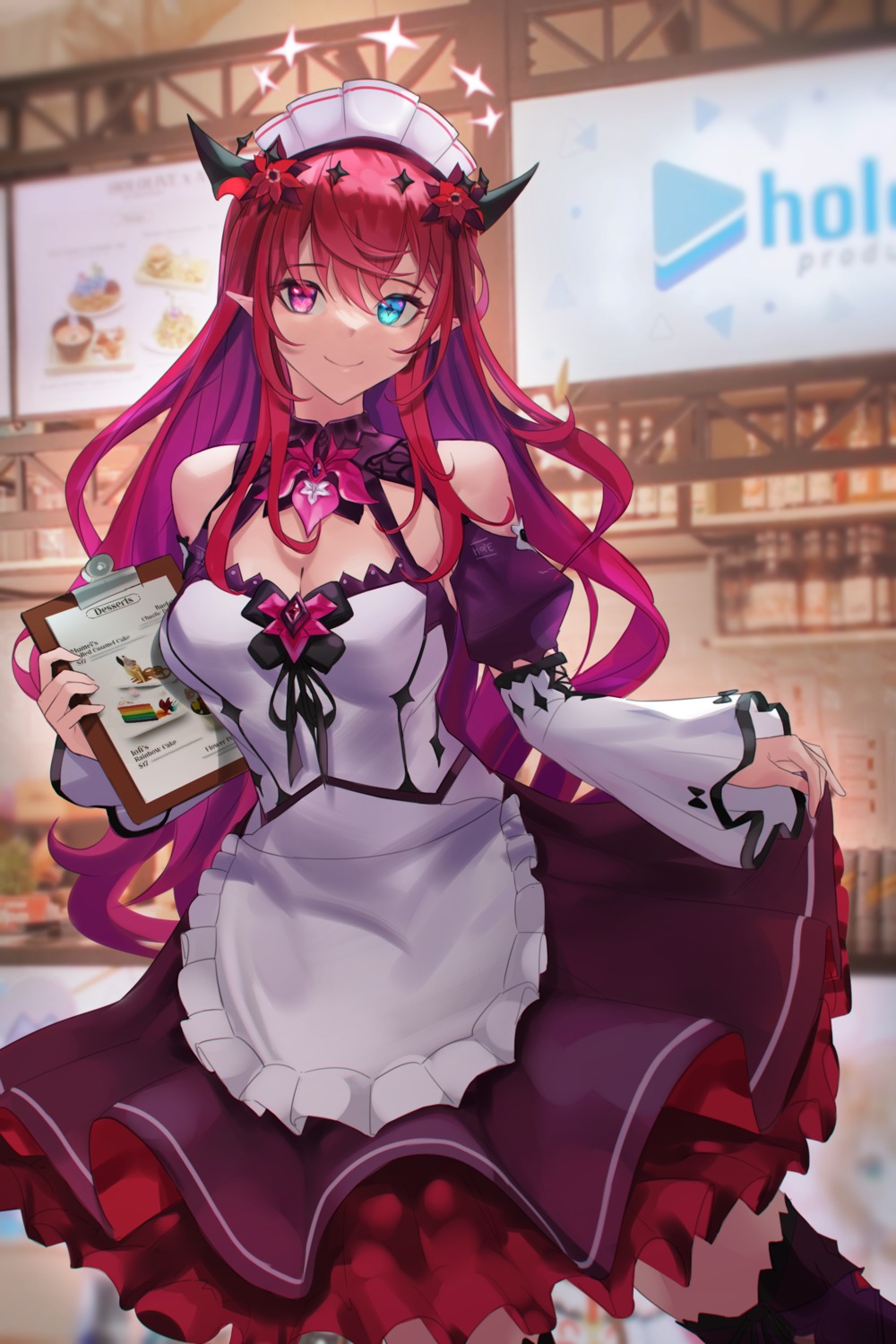 aragiken, cleavage, devil, heterochromia, hololive, hololive_english, horns, irys_(hololive)