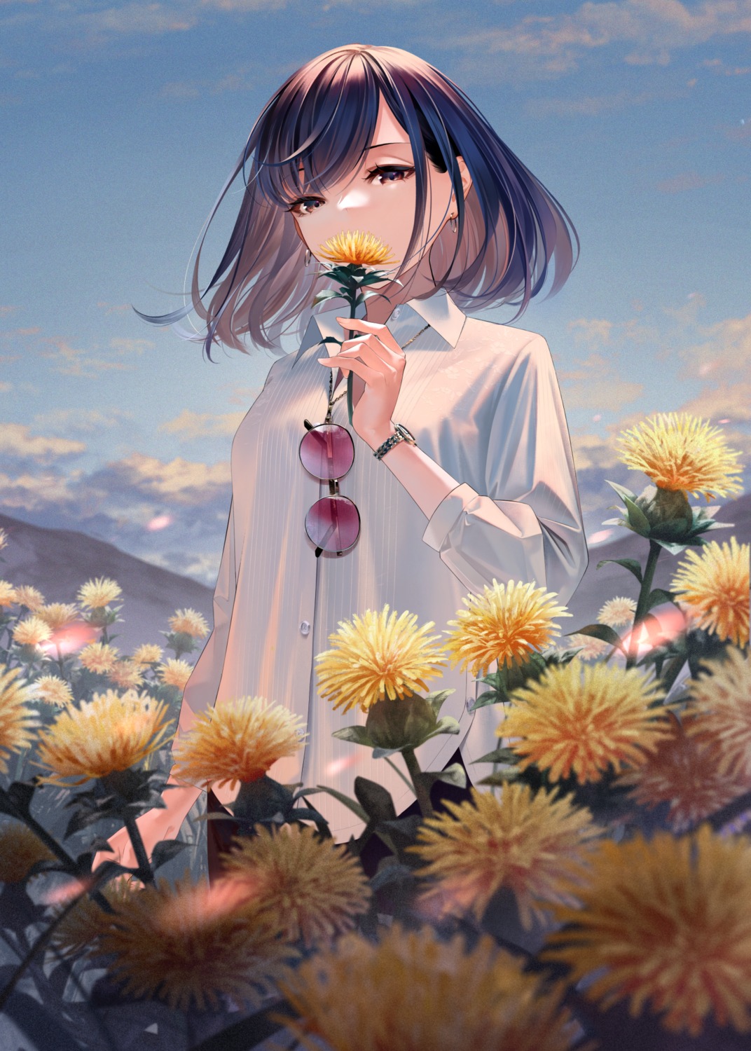 dress_shirt, megane, sousou_(sousouworks)