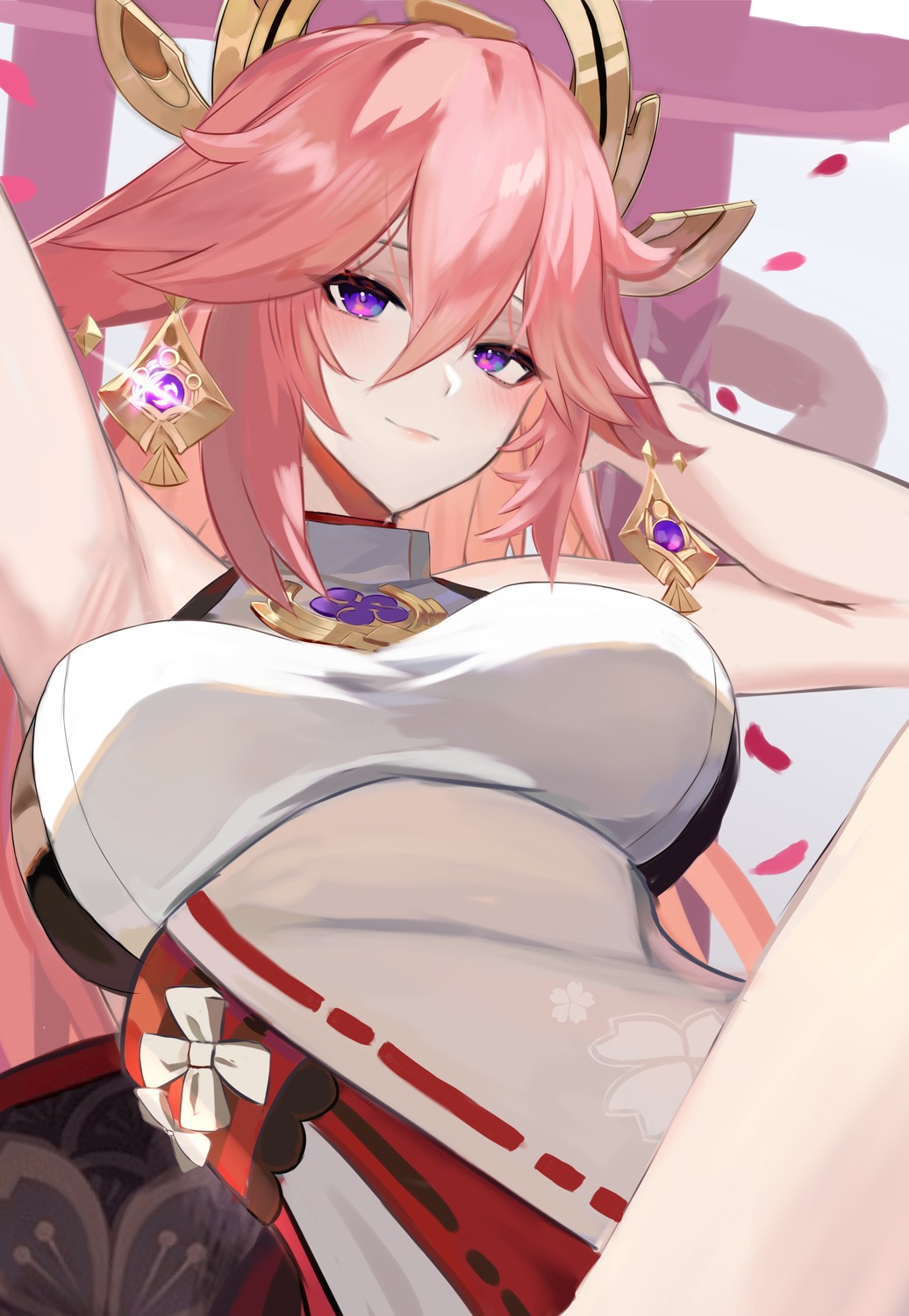 animal_ears, chiyu1182, genshin_impact, japanese_clothes, kitsune, yae_miko