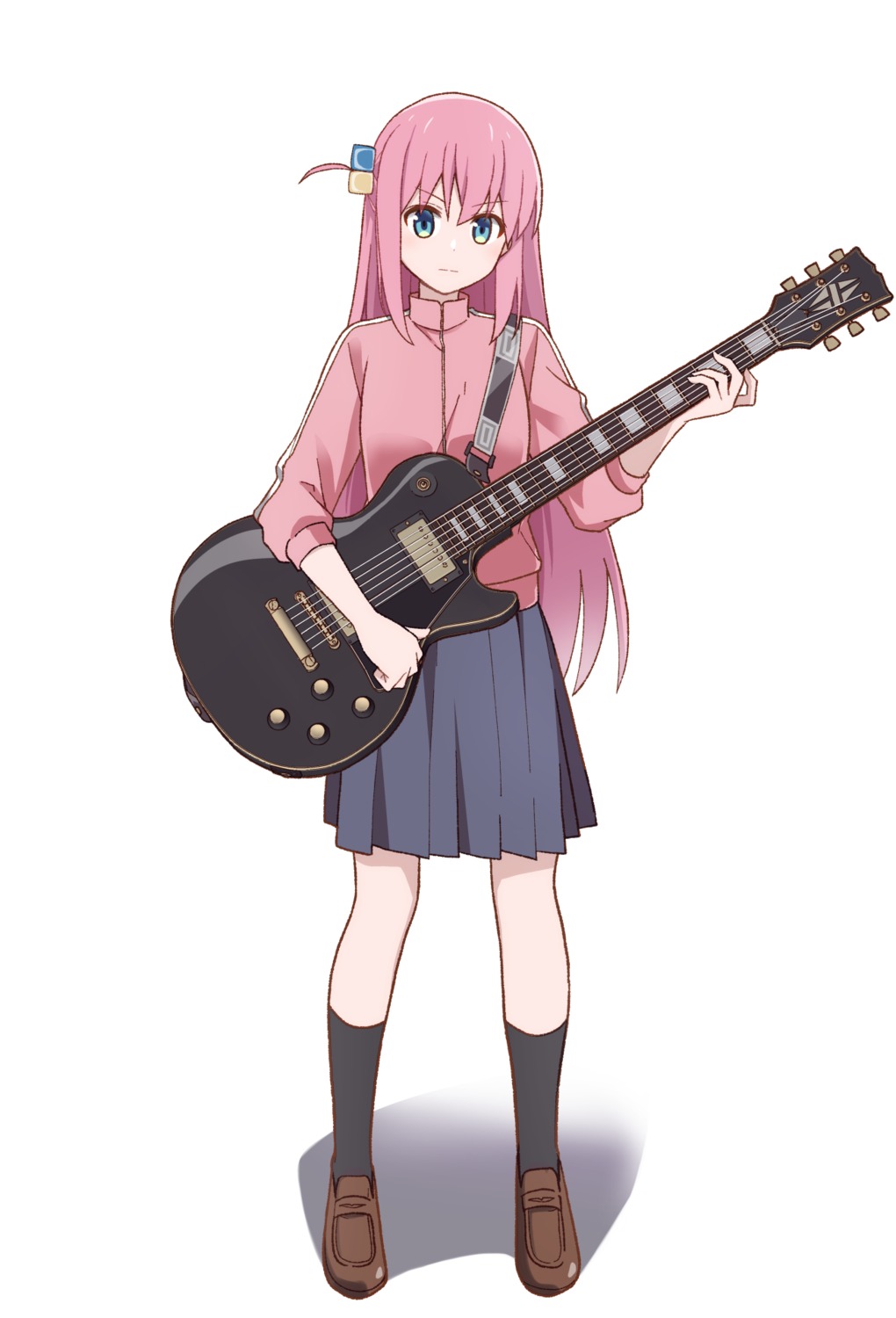bocchi_the_rock!, gotou_hitori, guitar, gym_uniform, seifuku, tonogai_yoshiki