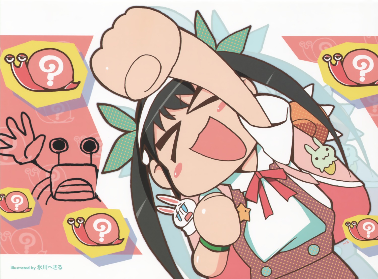 bakemonogatari, chibi, dress, hachikuji_mayoi, hikawa_hekiru, monogatari_(series), seifuku