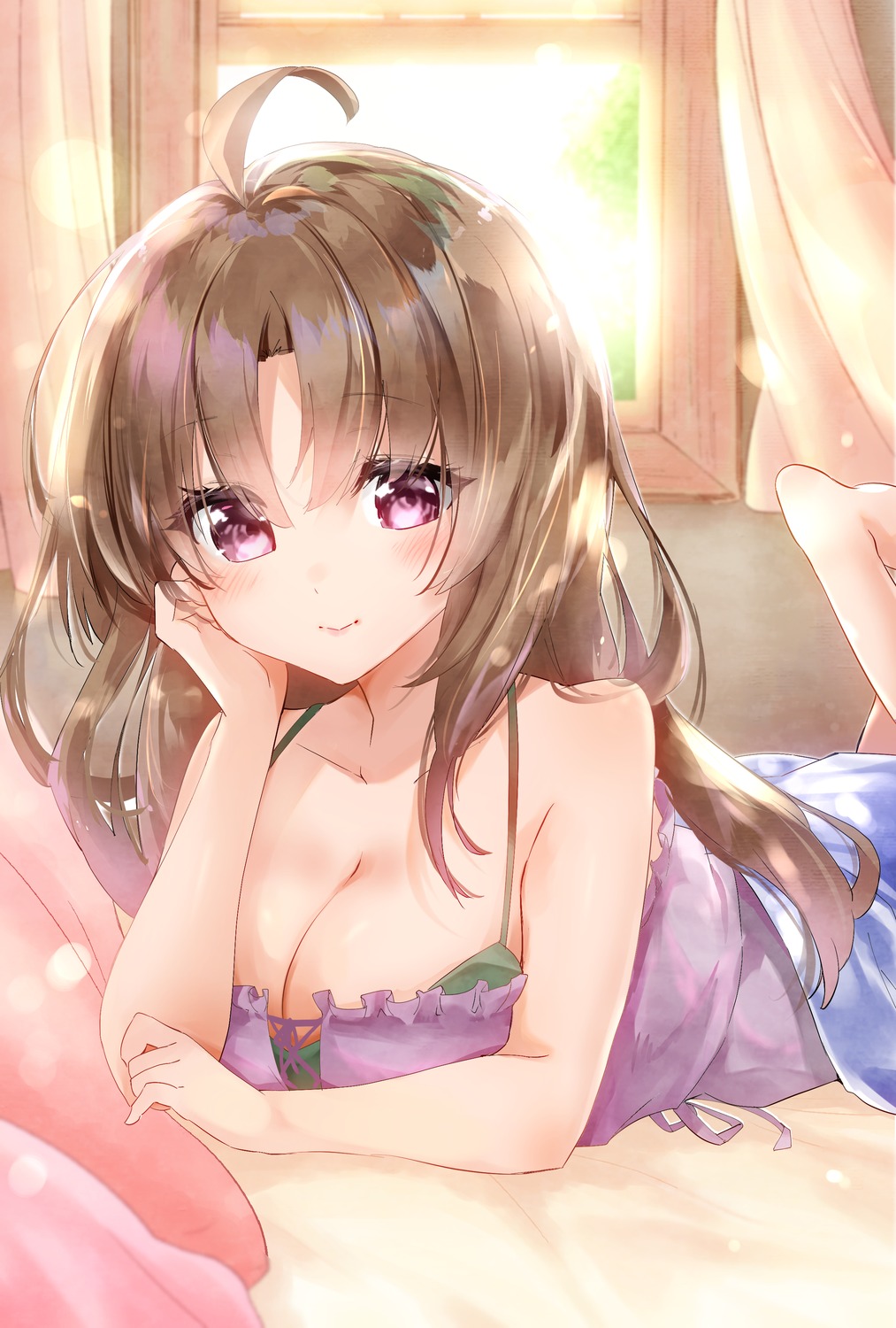 kaiko_sareta_ankoku_heishi_(30-dai)_no_slow_na_second_life, lingerie, marika_(ankokuheishi), rurekuchie, sheets
