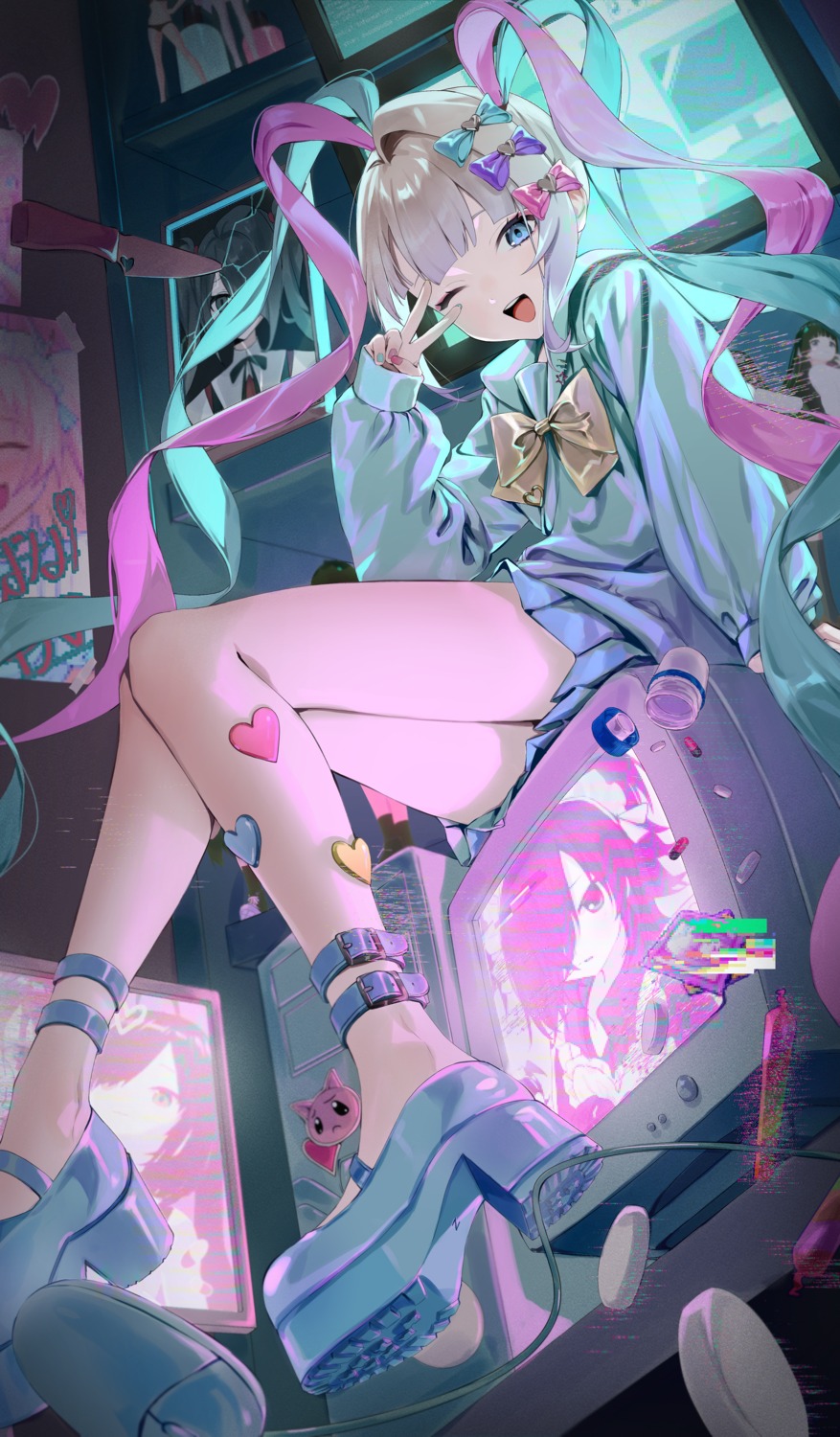 akira_(nupekwa), ame-chan, chouzetsusaikawa_tenshi-chan, heels, needy_girl_overdose, seifuku