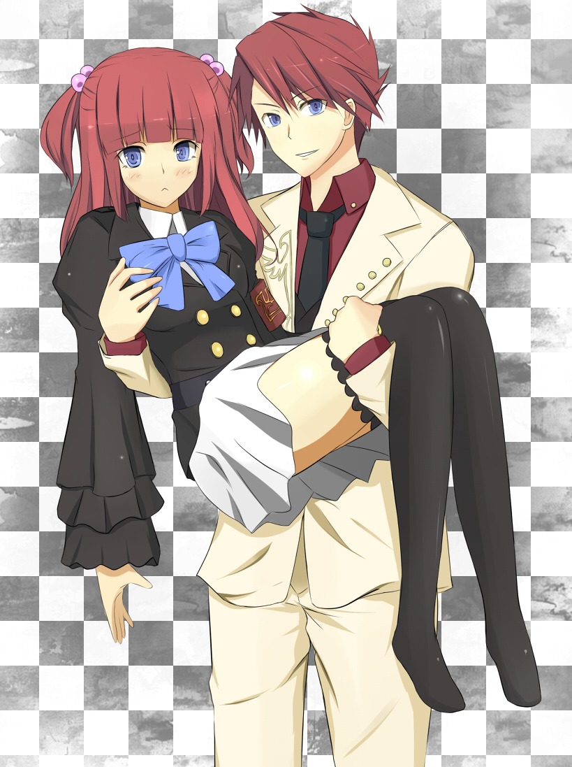 nes, seifuku, thighhighs, umineko_no_naku_koro_ni, ushiromiya_ange, ushiromiya_battler