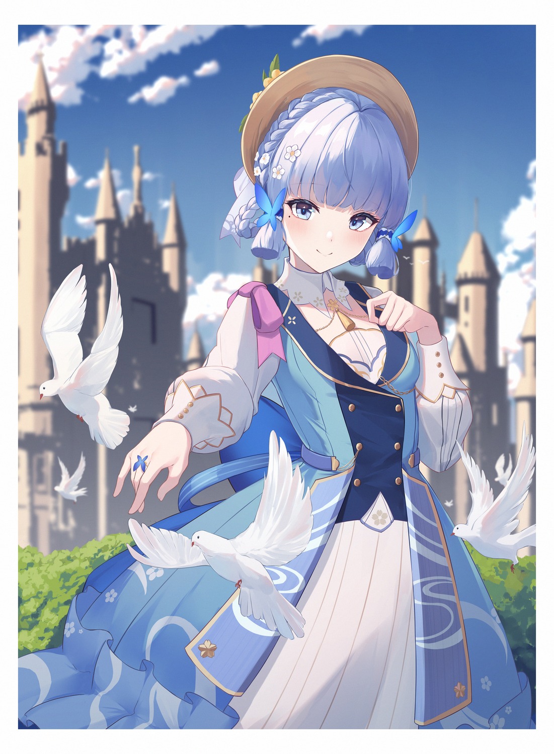 airool, dress, genshin_impact, kamisato_ayaka