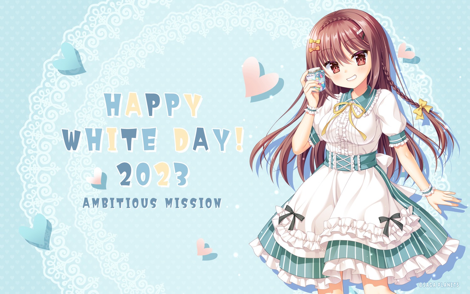 ambitious_mission, dress, hanesaki_seika, nedu_miharu, saga_planets, wallpaper
