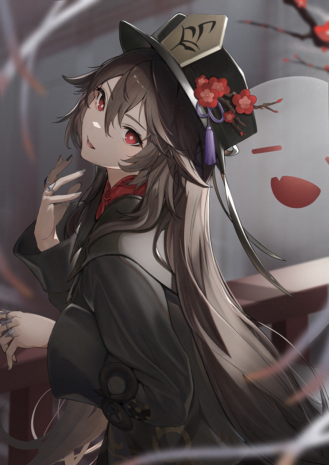 asian_clothes, genshin_impact, hu_tao, marumoru