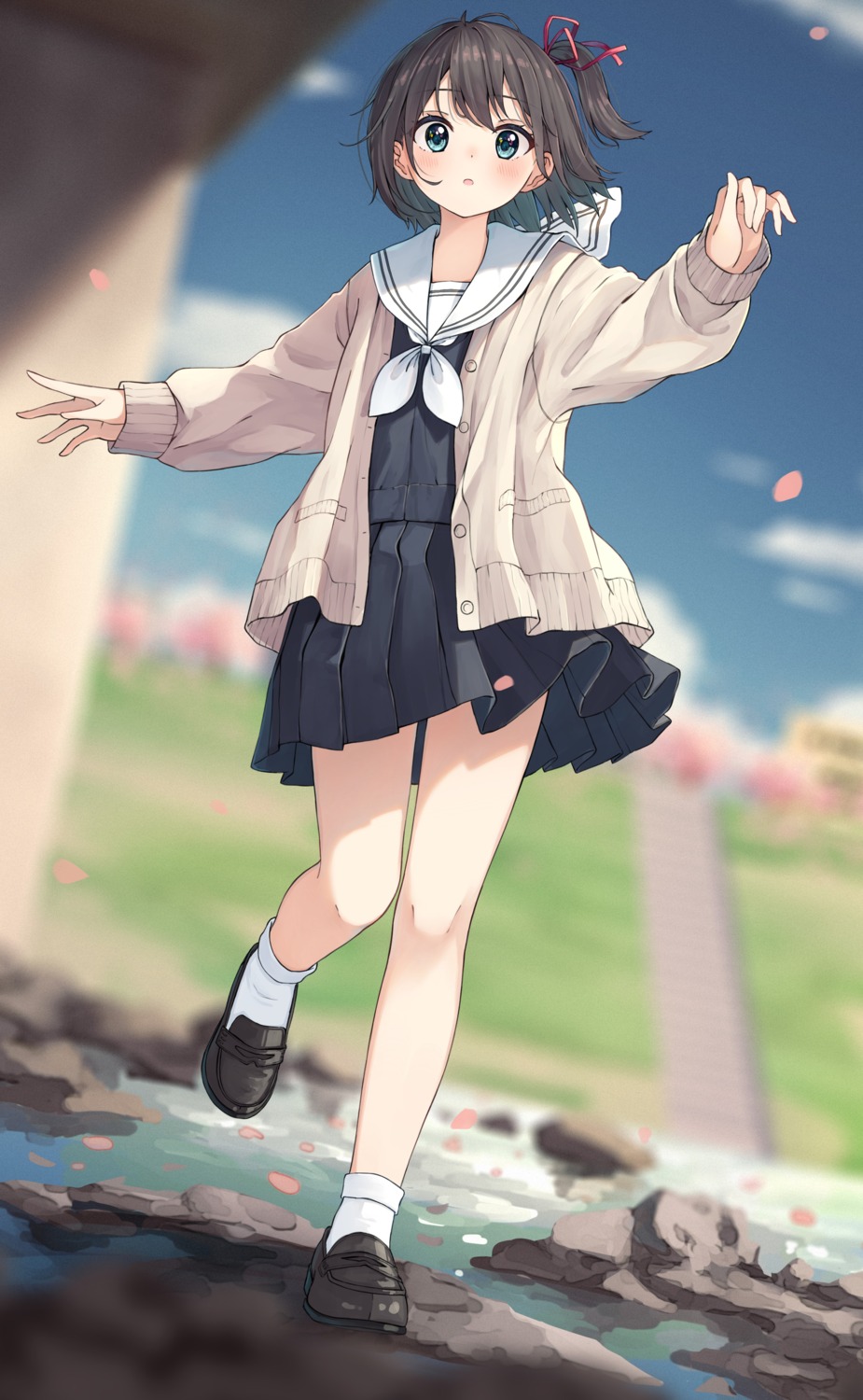enuni, seifuku, sweater