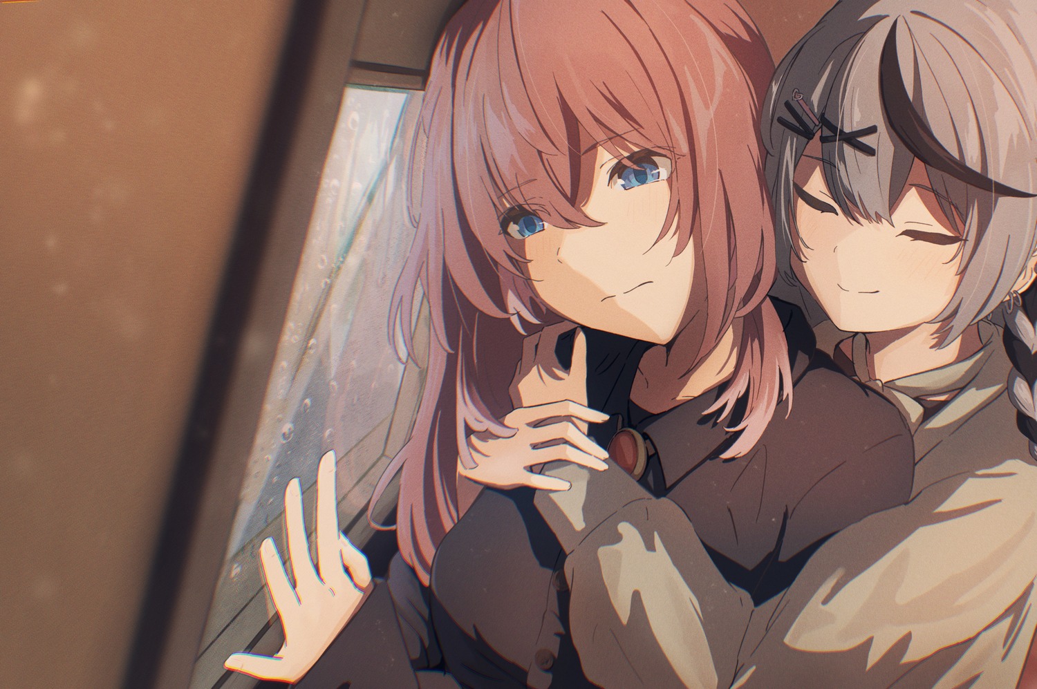 hololive, oki_no_fuji, sakamata_chloe, takane_lui, yuri