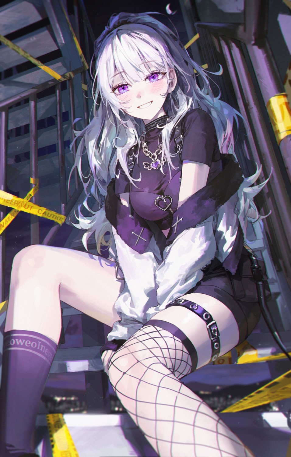 fishnets, garter, thighhighs, ye_jji