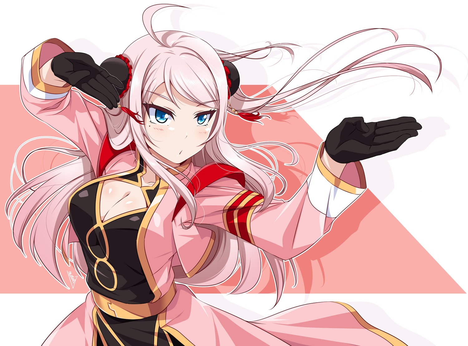 asian_clothes, bunji, cleavage, love_live!_(series), love_live!_nijigasaki_gakuen_school_idol_doukoukai, zhong_lanzhu