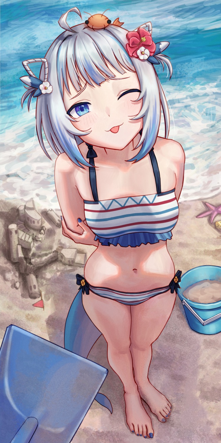 bikini, gawr_gura, hololive, hololive_english, jedd_(jeddisorange), swimsuits, tail