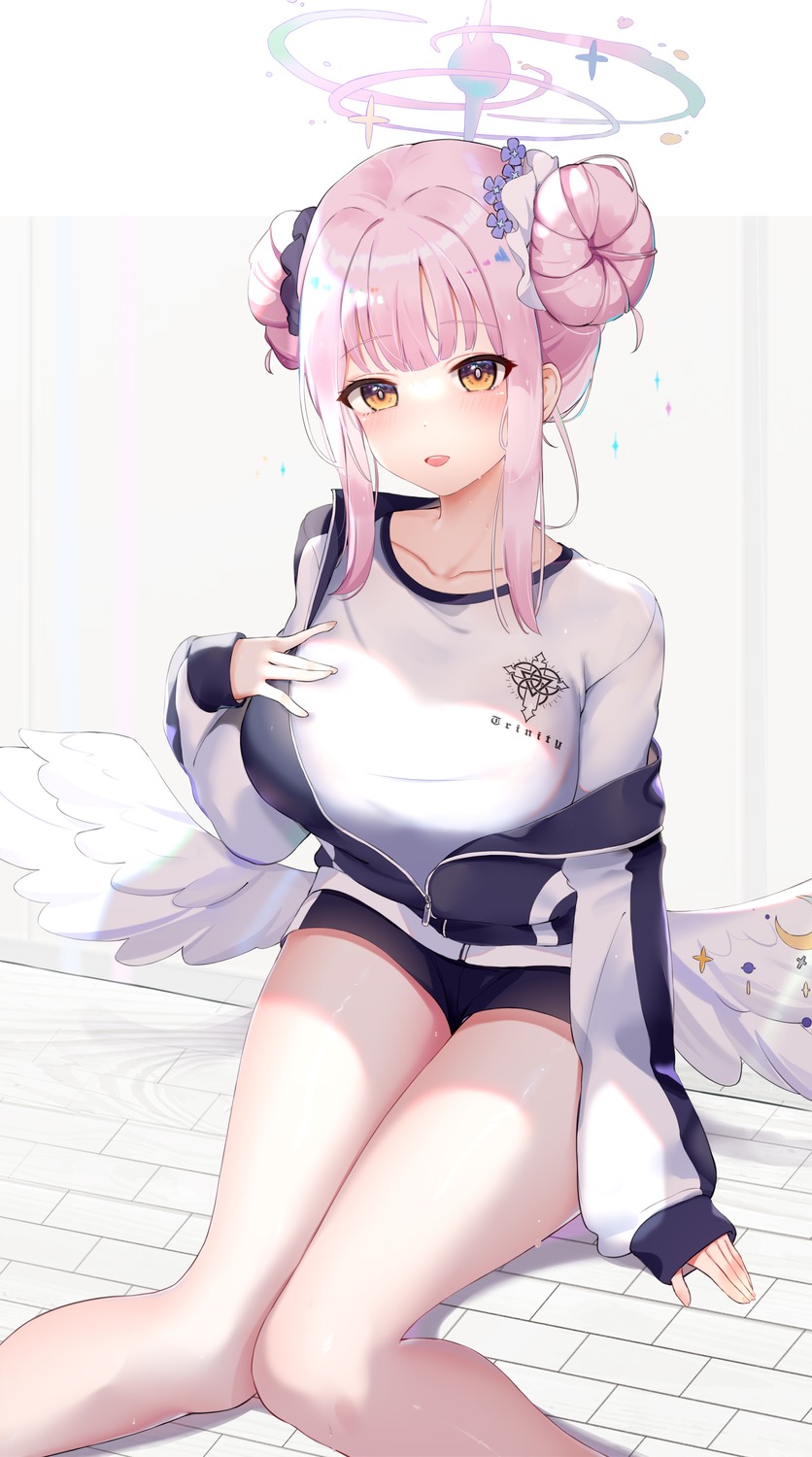 angel, blue_archive, gym_uniform, misono_mika, usagi_poi, wings