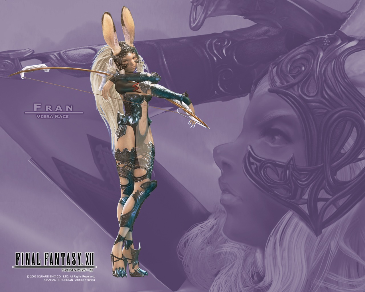 animal_ears, armor, cg, final_fantasy, final_fantasy_xii, fran, square_enix, wallpaper