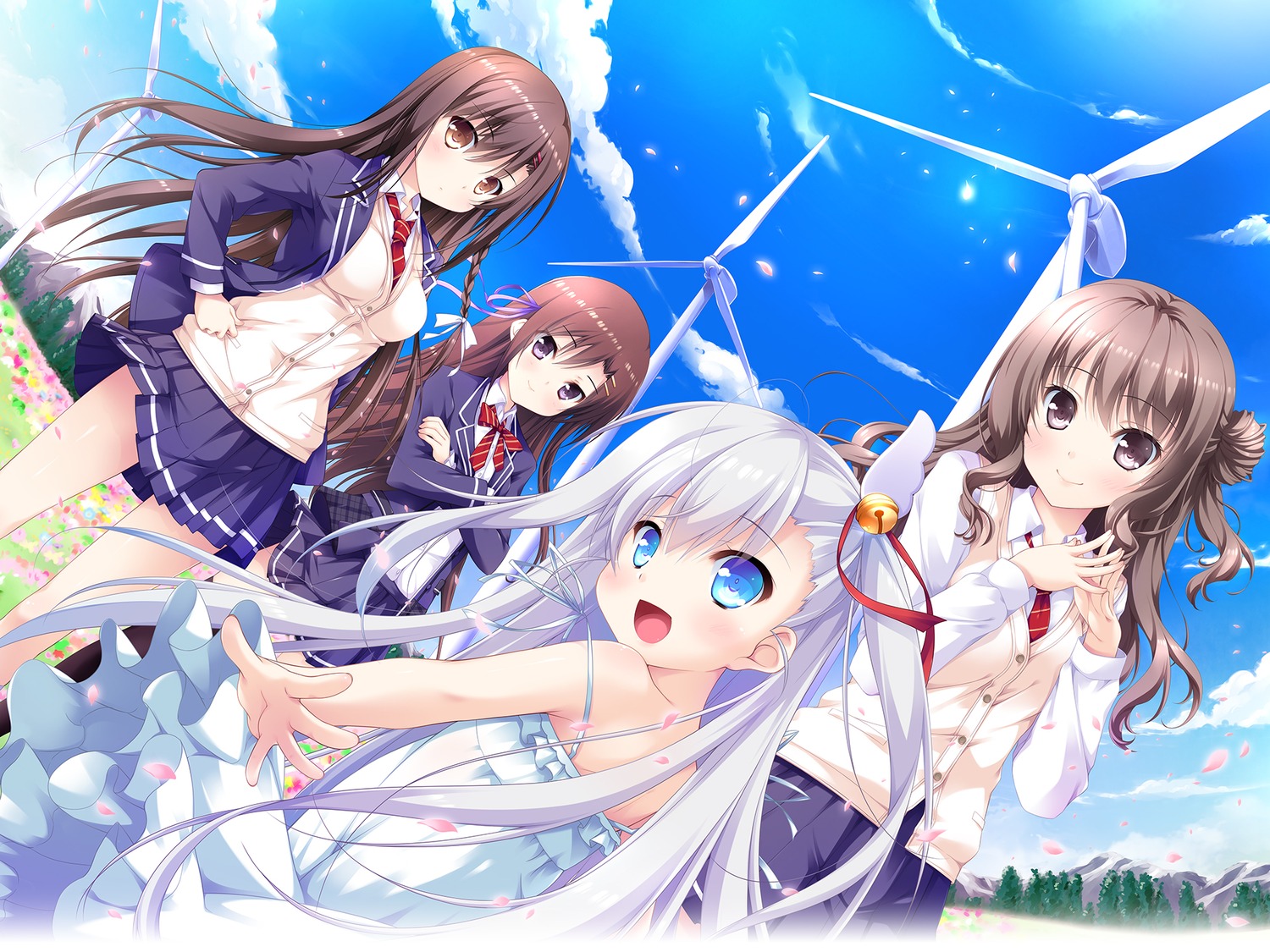 chikotam, dress, hatsukoi_sankaime, hikami_yurino, kushiro_himeka, kusunoha_misaki, narumi_yuu, rin_(hatsukoi_sankaime)