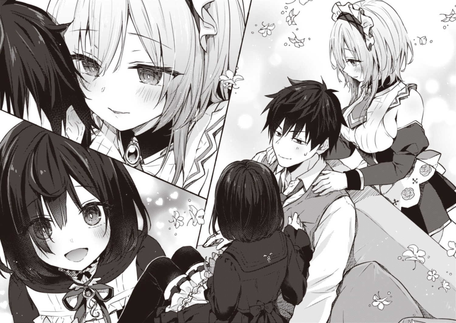 himeji_shirayuki, konomi, liar_liar, maid, monochrome, shiina_tsumugi, thighhighs