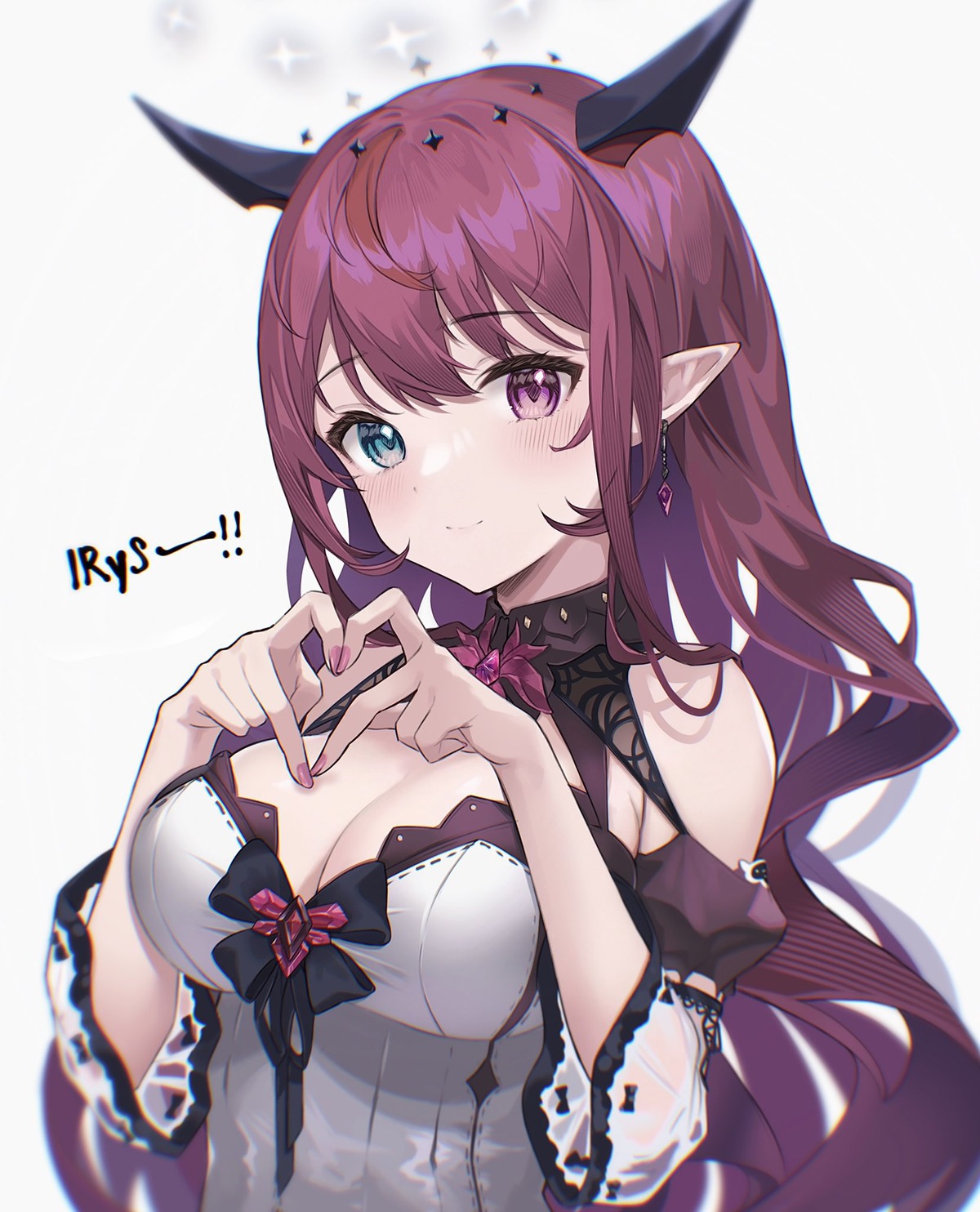 heterochromia, hololive, hololive_english, horns, irys_(hololive), pointy_ears, see_through, soybean_(hisoybean)