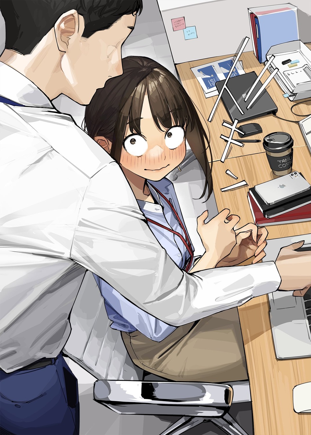 douki-chan, douki-kun, dress_shirt, ganbare_douki-chan, yom