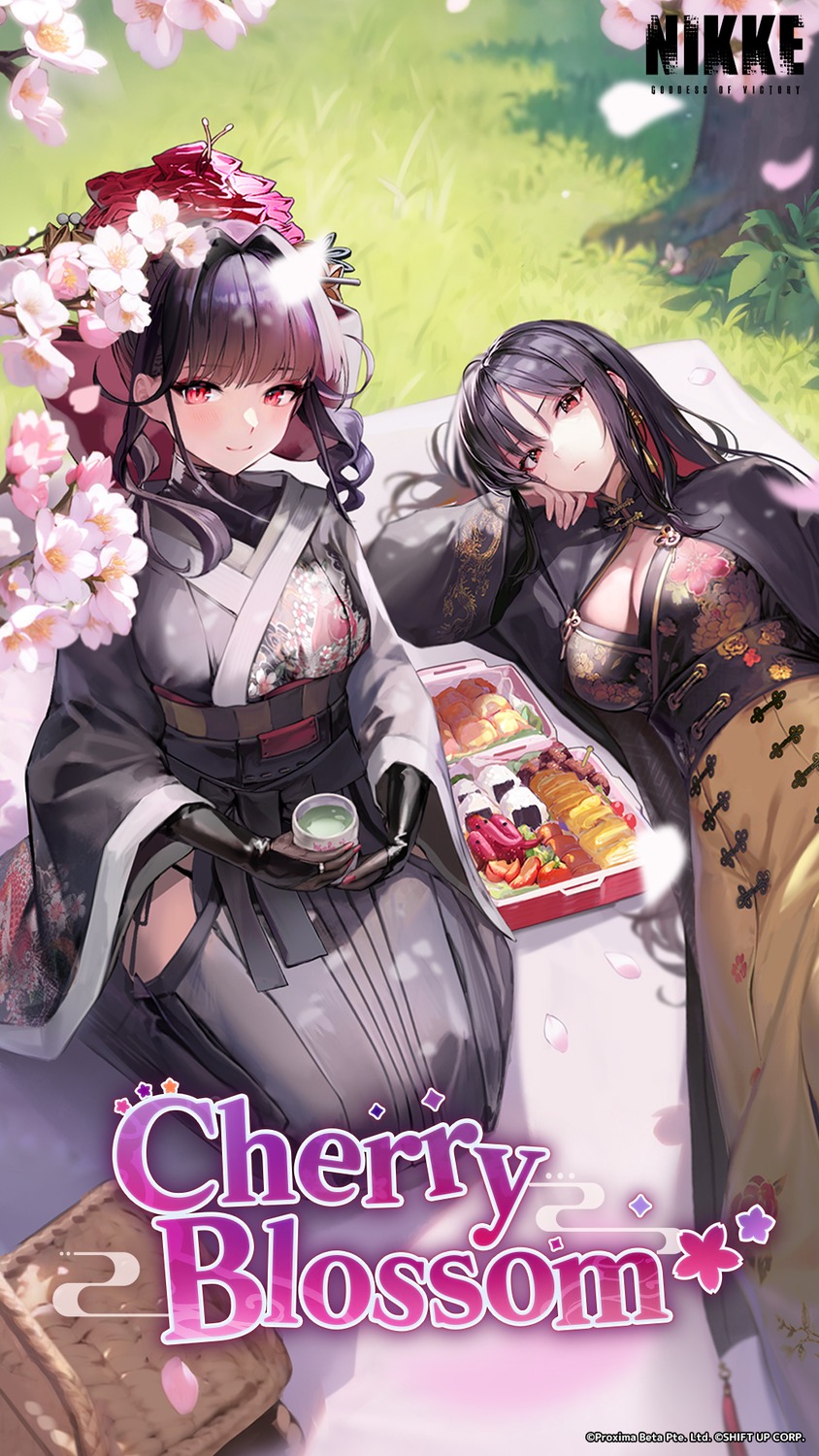 asian_clothes, goddess_of_victory:_nikke, japanese_clothes, moran_(nikke), pantsu, sakura_(nikke), string_panties