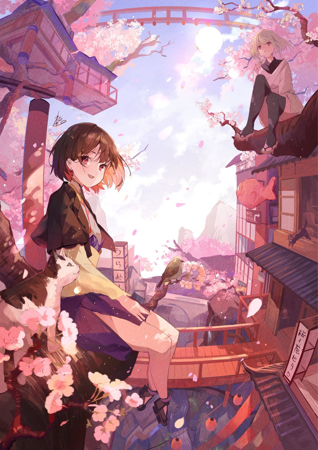 neko, tamago_nezumi, thighhighs