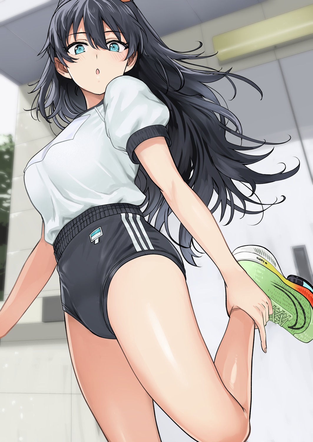 buruma, ganaha_hibiki, gym_uniform, the_idolm@ster, tsurui