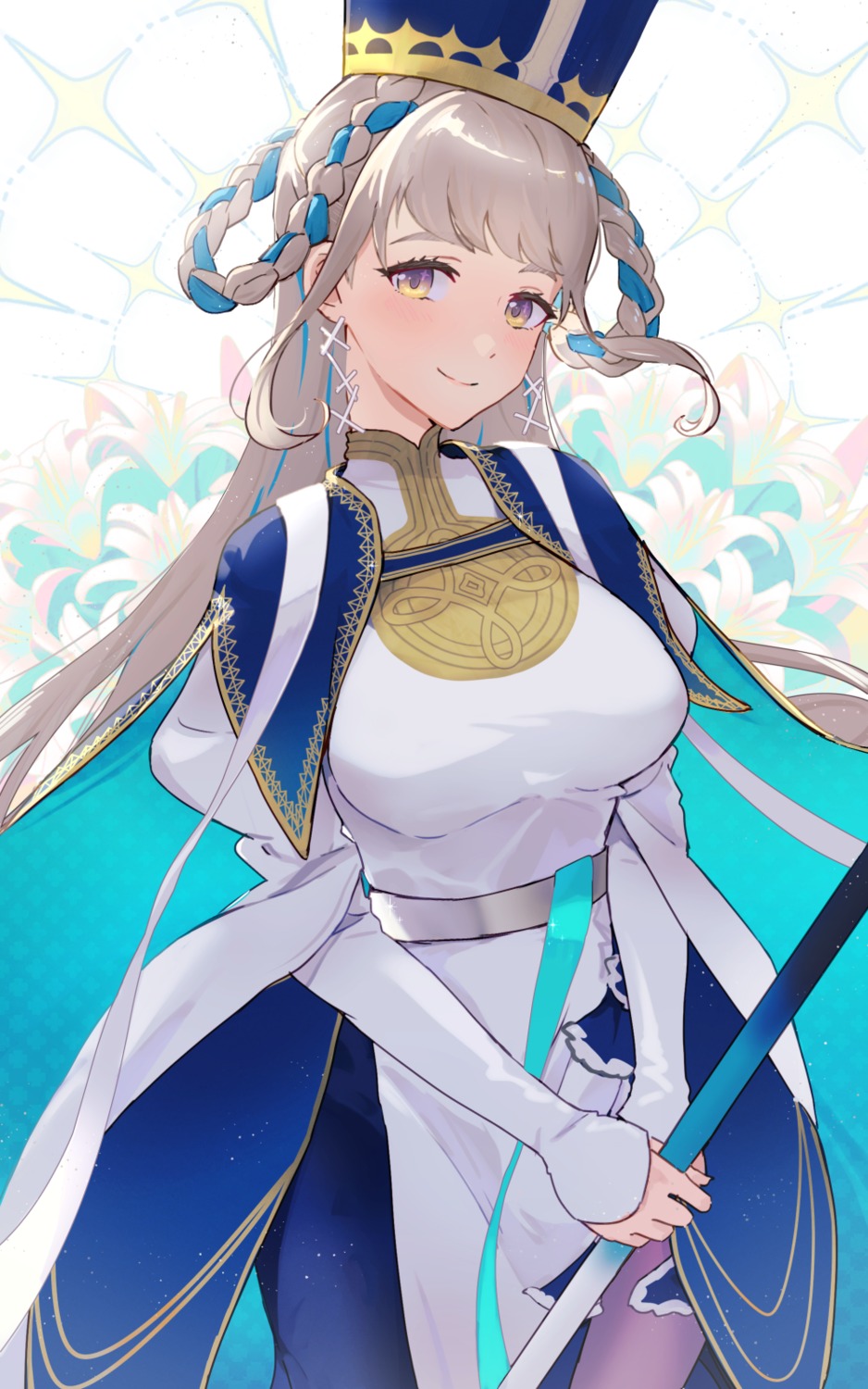 dress, fate/grand_order, hsin, pope_johanna, weapon