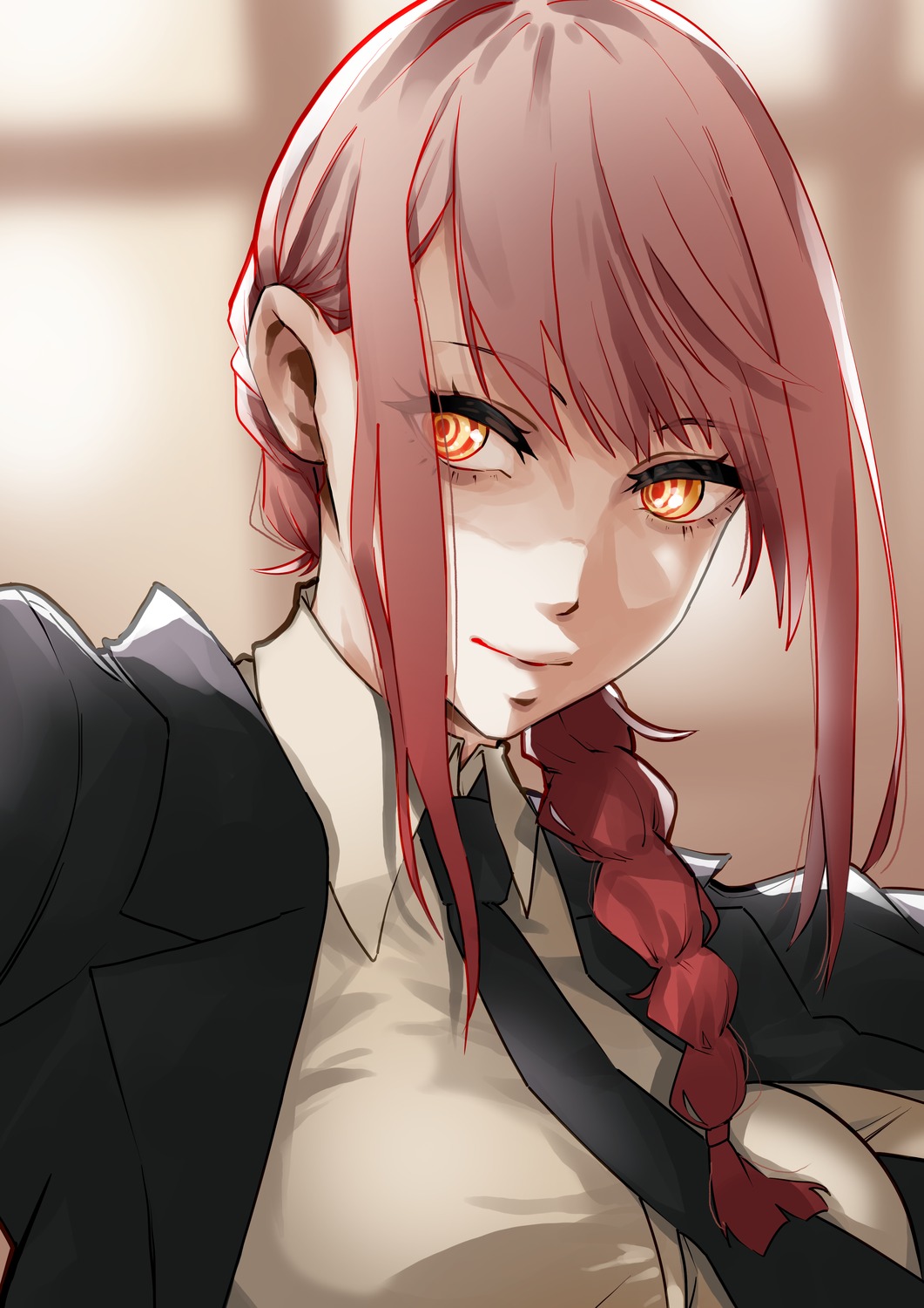 business_suit, chainsaw_man, makima_(chainsaw_man), tii_(pixiv_45354325)