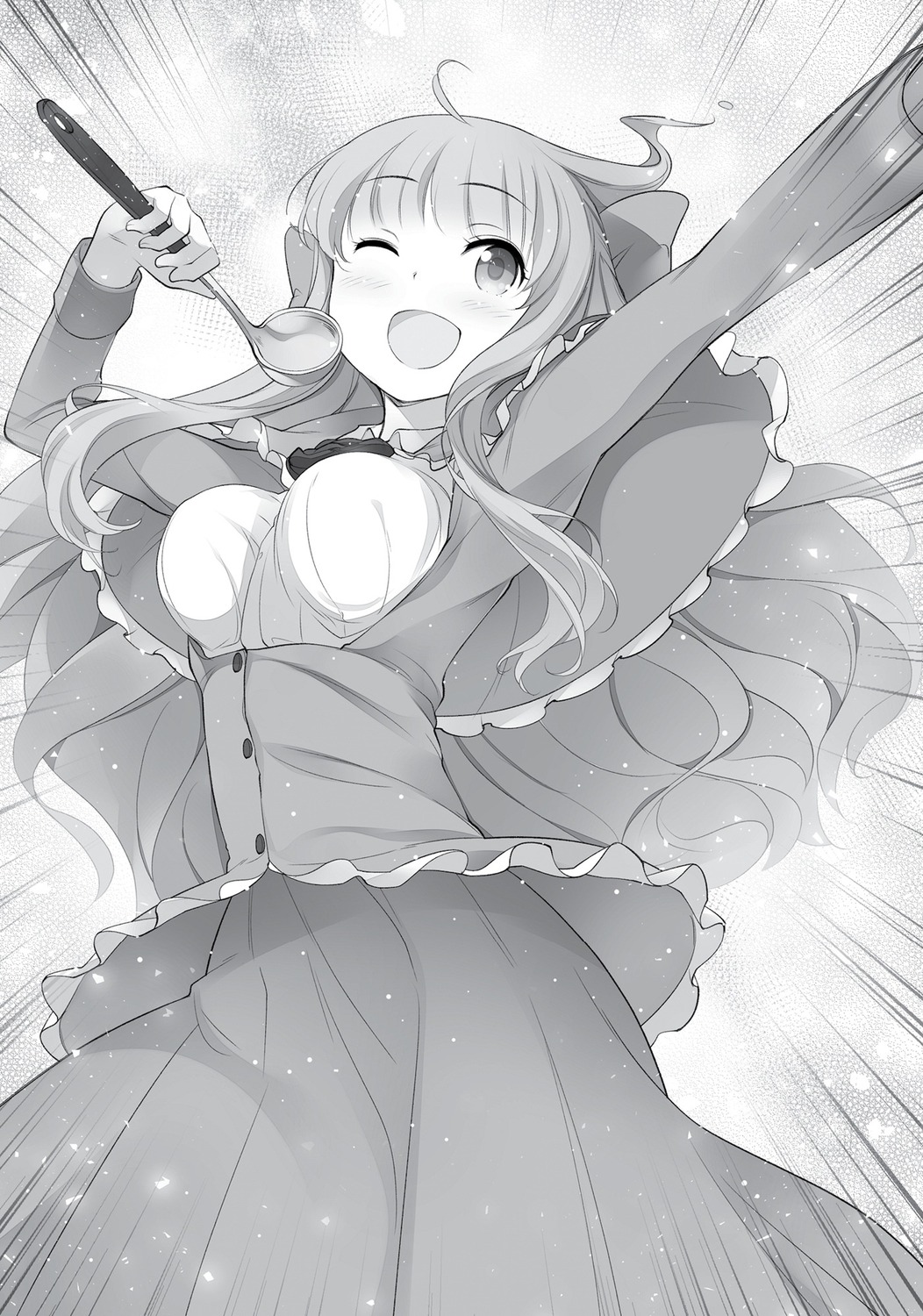 cheat_kusushi_no_slow_life:_isekai_ni_tsukurou_drugstore, matsuuni, mina_(cheat_kusushi_no_slow_life), monochrome