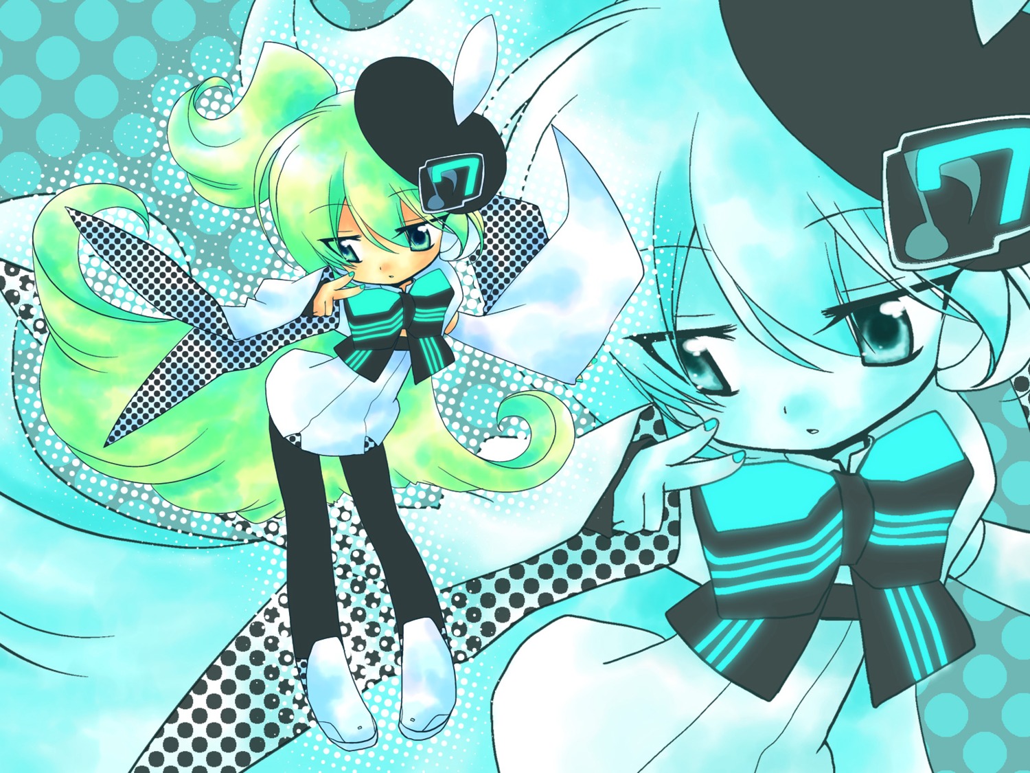macne_nana, shiukazuki, utau, vocaloid, wallpaper