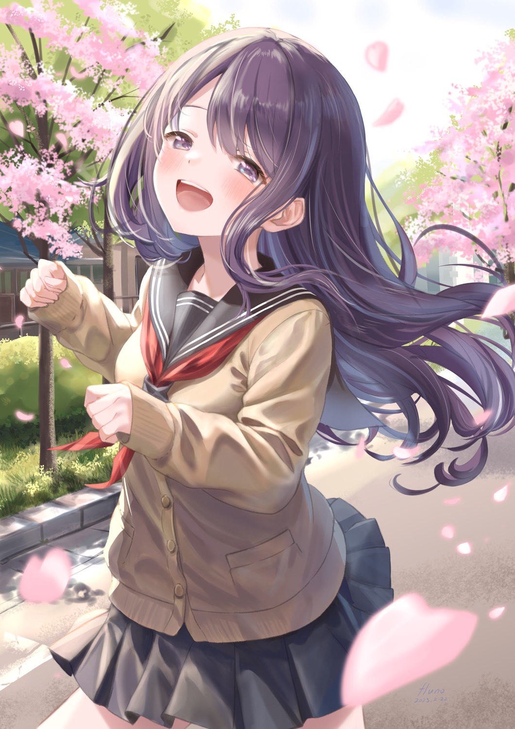 fluno, kubo-san_wa_mob_wo_yurusanai, kubo_nagisa, seifuku, sweater