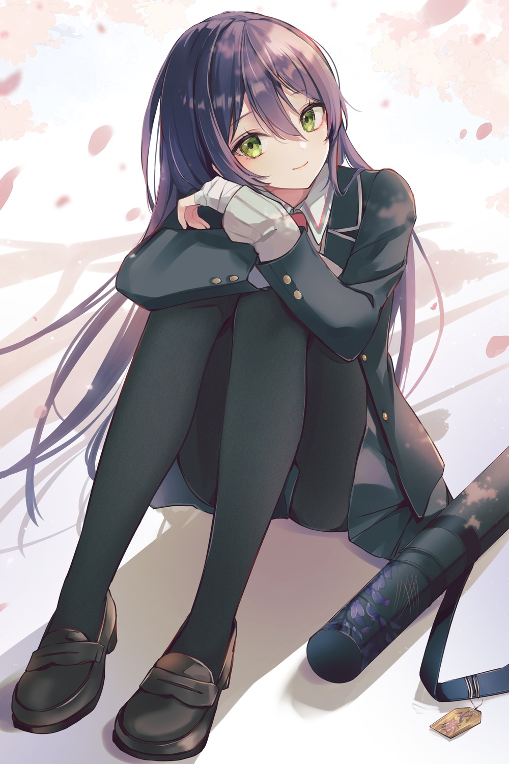 7aka_ne11, kenmochi_touya, nijisanji, pantyhose, seifuku