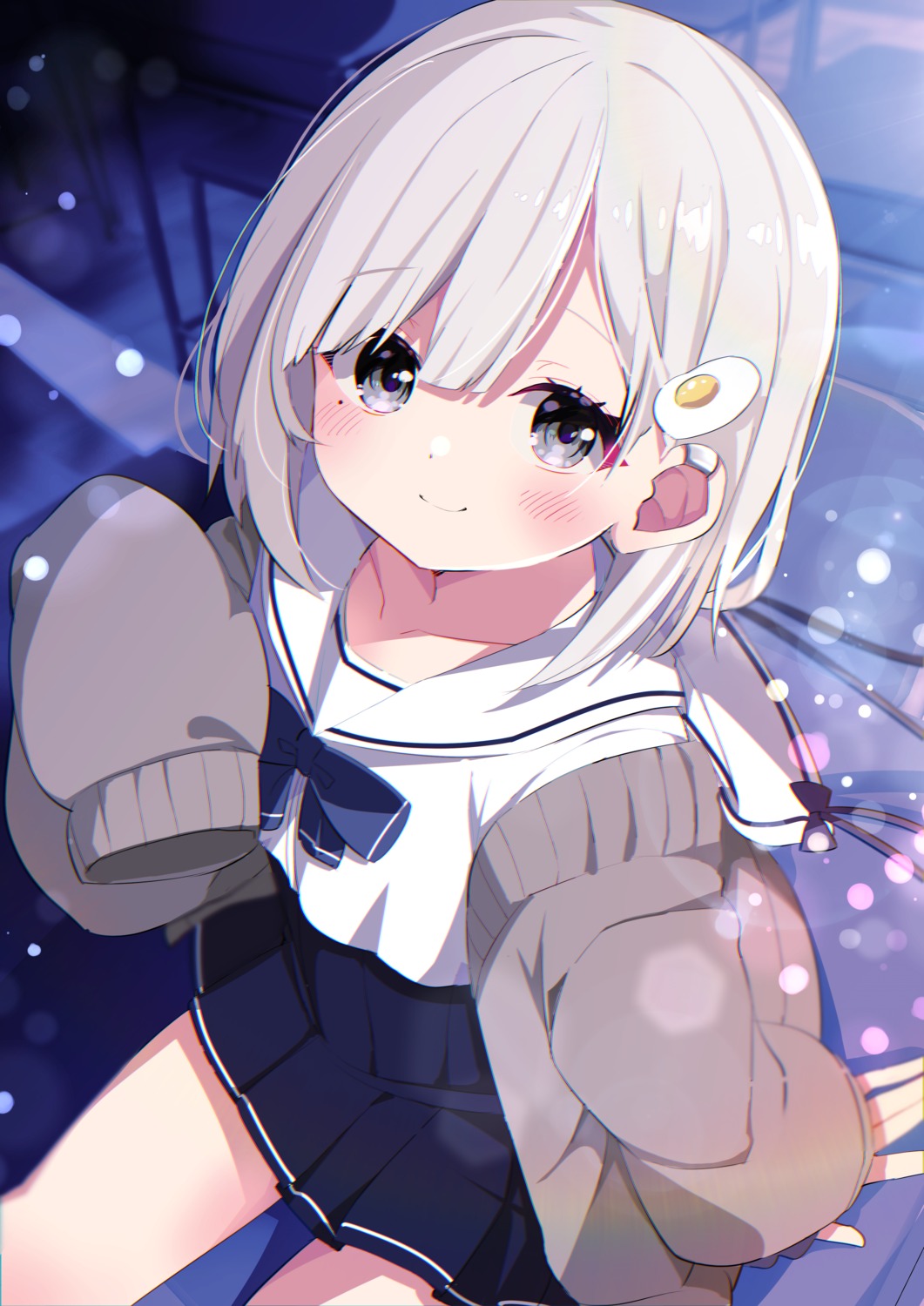 anya_kumori, indie_virtual_youtuber, majima, seifuku, sweater