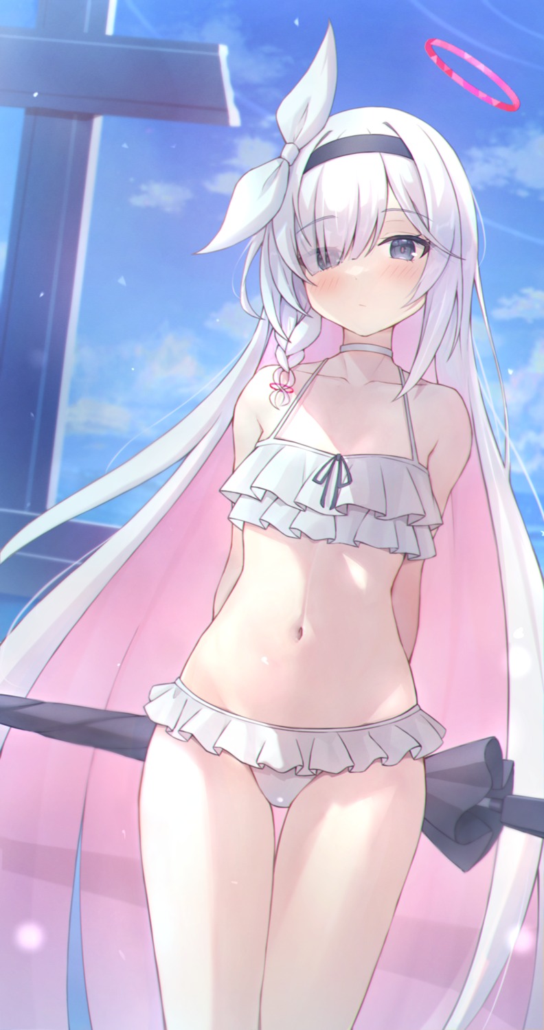 arona_(blue_archive), bikini, blue_archive, halo, plana_(blue_archive), reneua, swimsuits