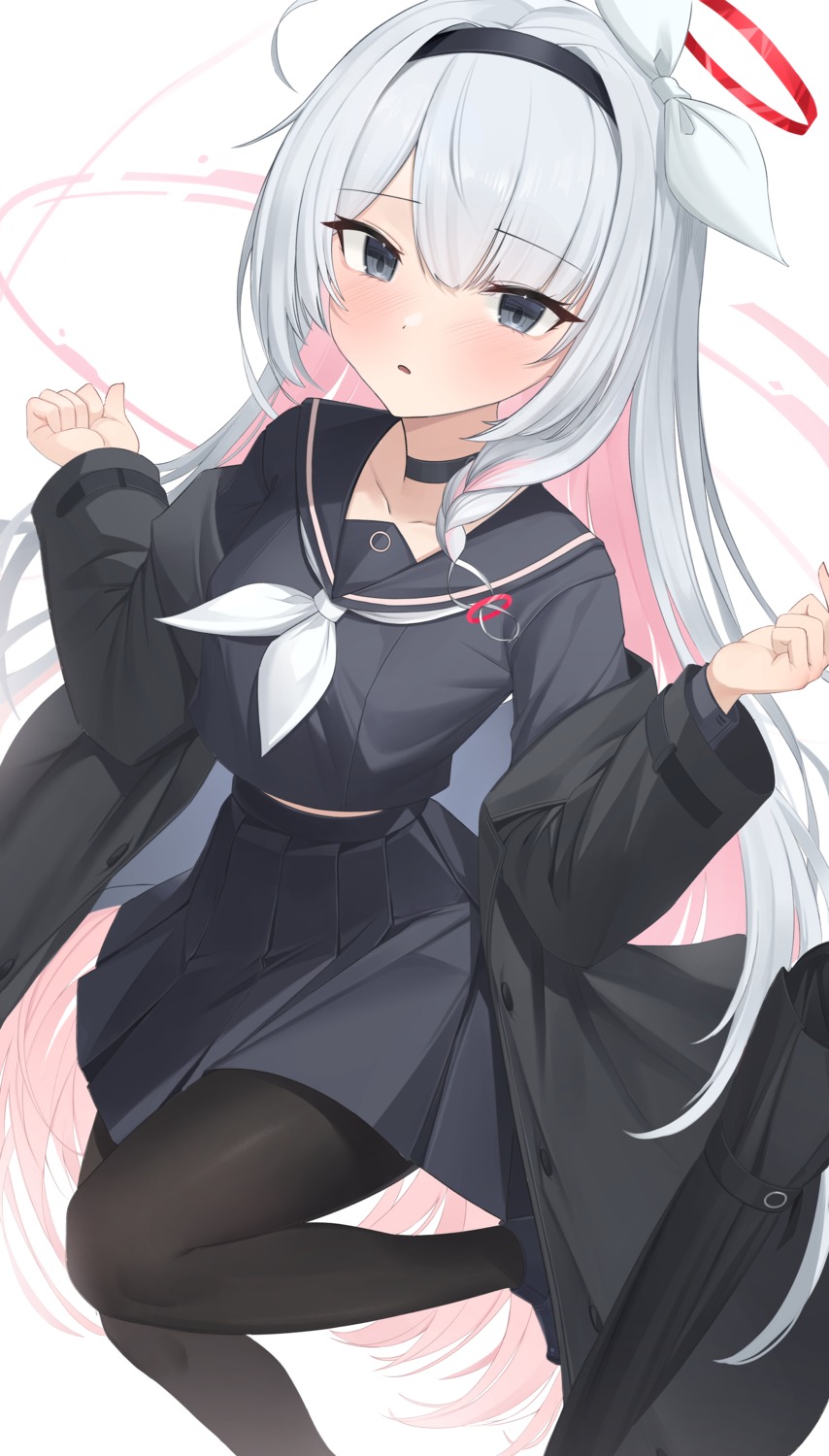 arona_(blue_archive), blue_archive, halo, pang-yo, pantyhose, plana_(blue_archive), seifuku