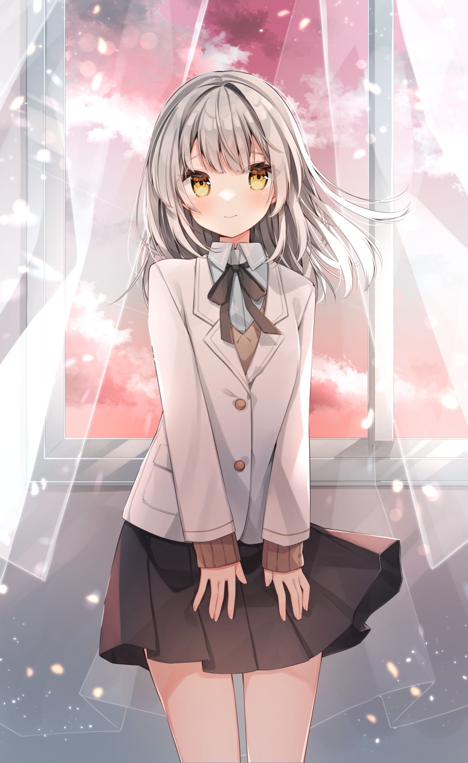 indie_virtual_youtuber, pion_(vtuber), pirose, seifuku, sweater