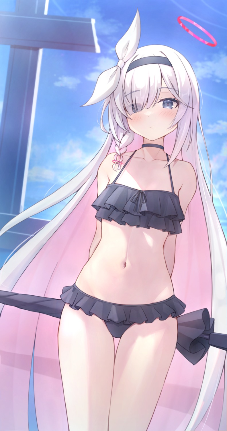 arona_(blue_archive), bikini, blue_archive, halo, plana_(blue_archive), reneua, swimsuits
