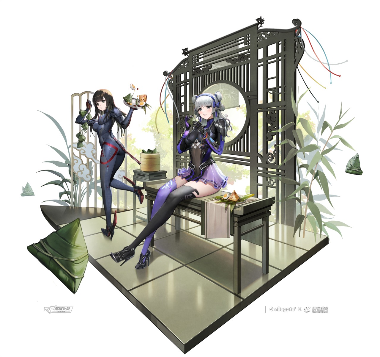 armor, ass, bodysuit, crossfire, heels, monini, see_through, thighhighs