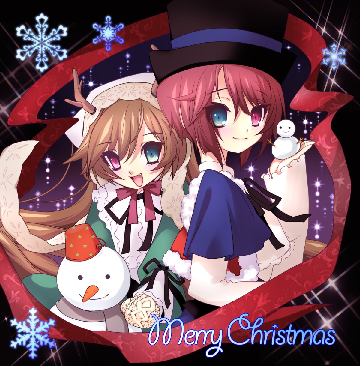 christmas, heterochromia, room603, rozen_maiden, souseiseki, suiseiseki