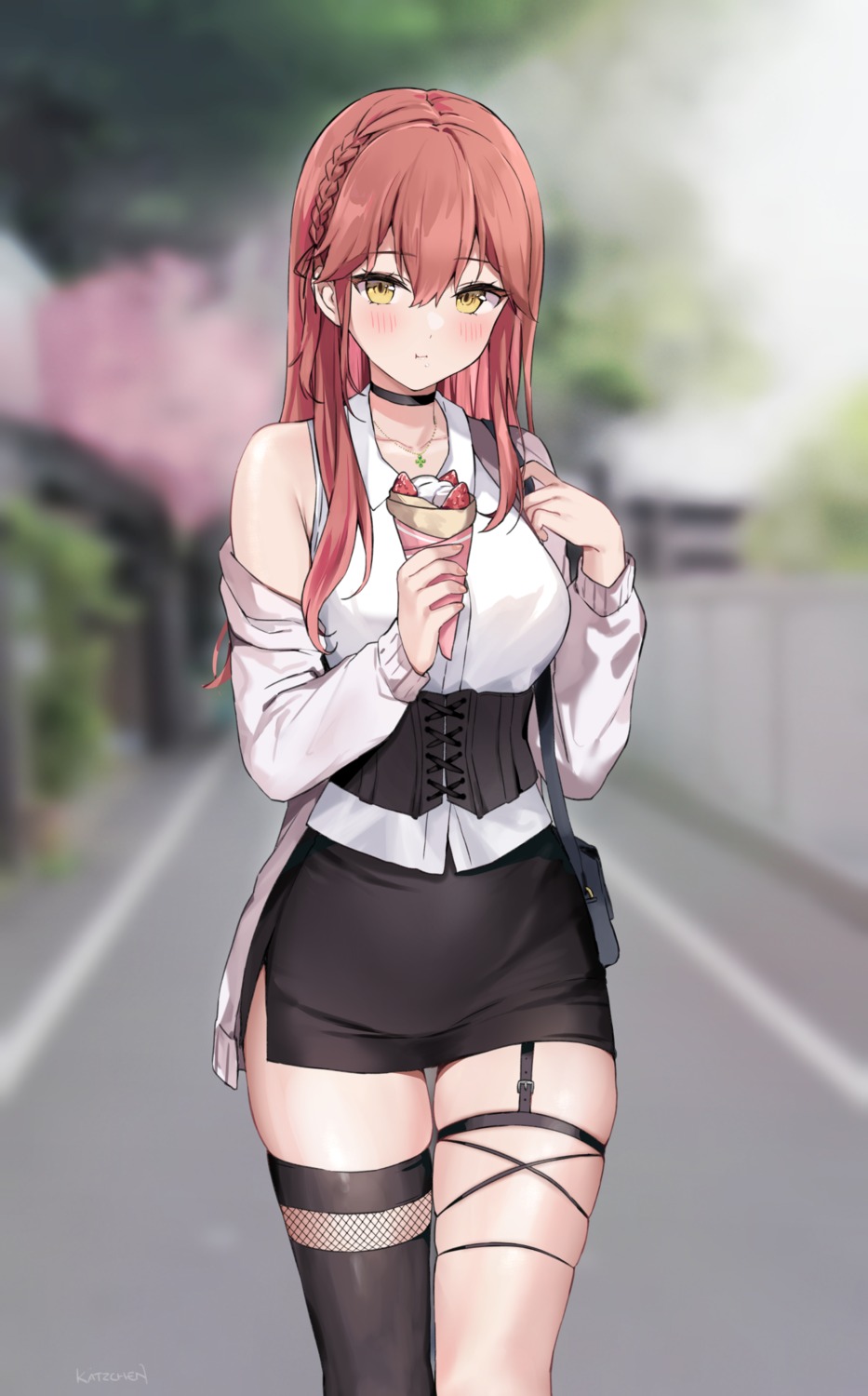 fishnets, garter, kaetzchen, liliya_(kaetzchen), thighhighs