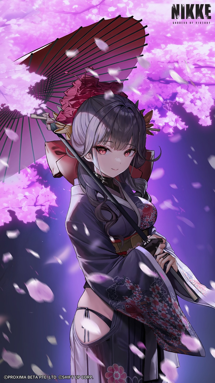 goddess_of_victory:_nikke, japanese_clothes, pantsu, sakura_(nikke), string_panties, umbrella