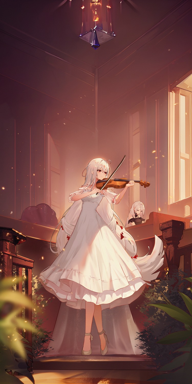 arknights, dress, heels, see_through, skadi_(arknights), szh---