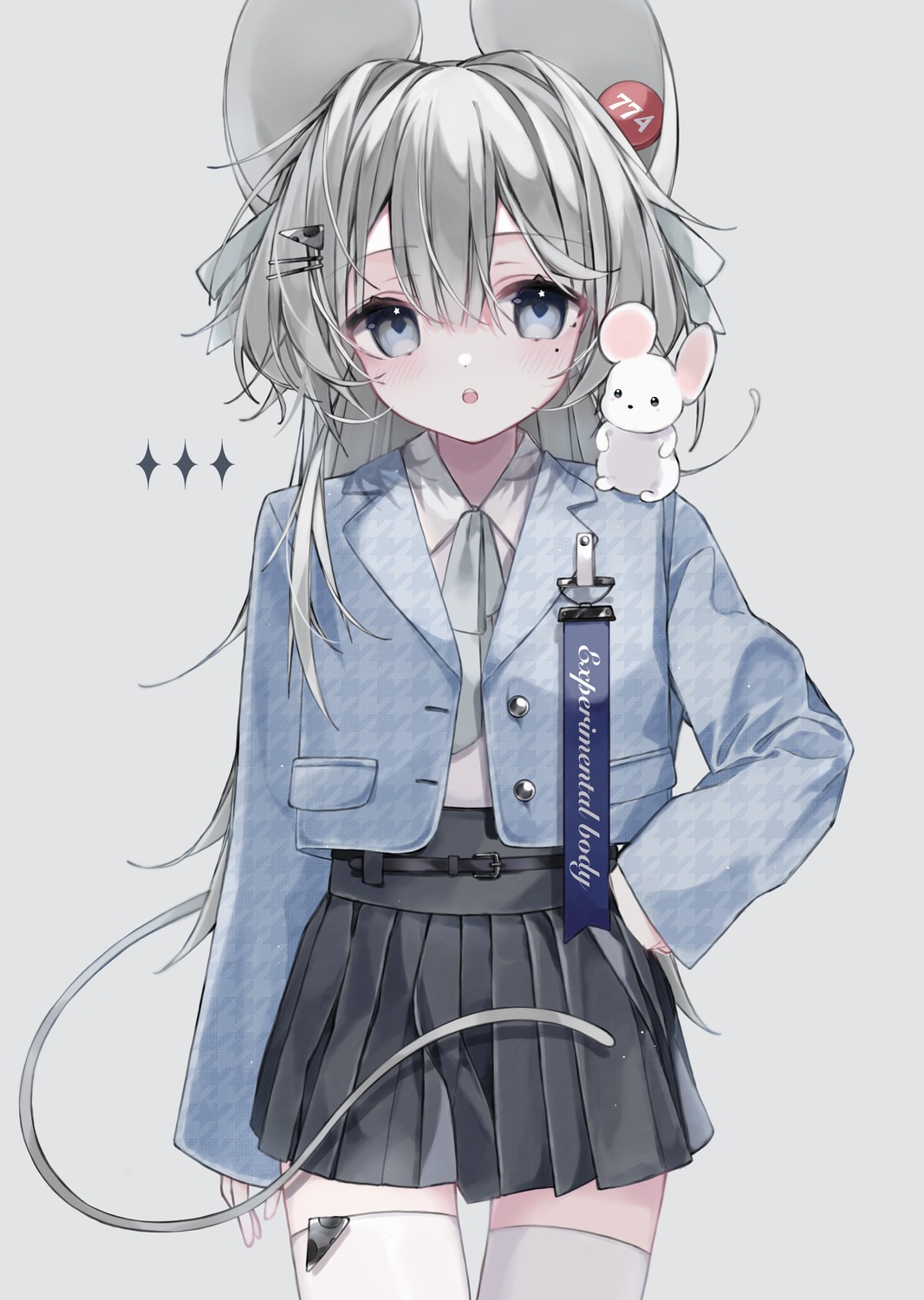 animal_ears, seifuku, tail, thighhighs, yuki_no_42