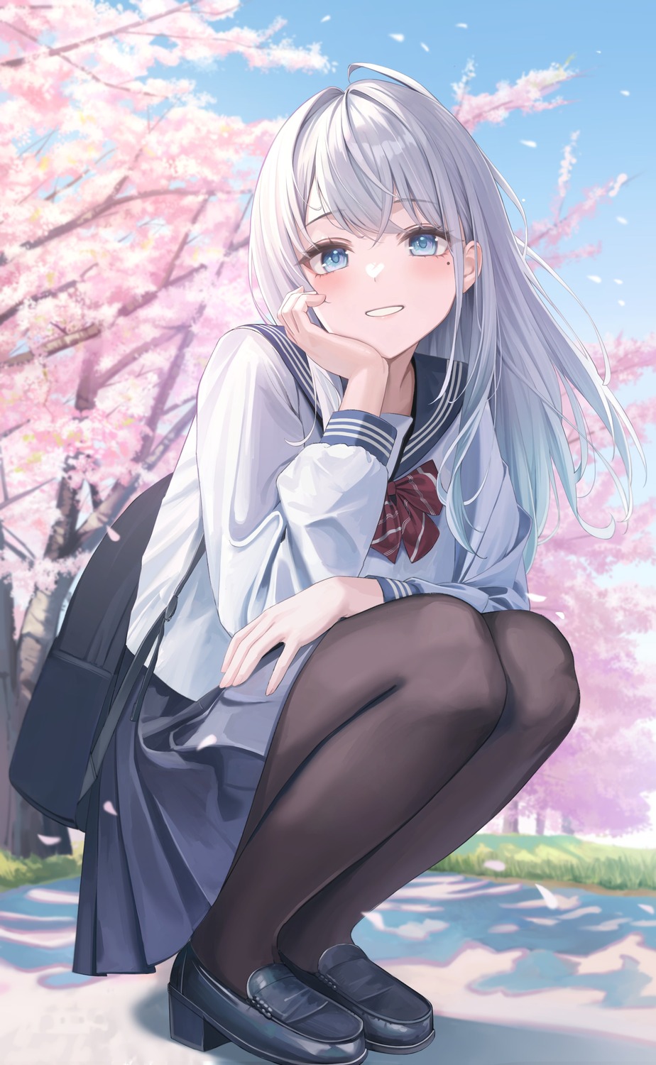 fujizarashi, pantyhose, seifuku