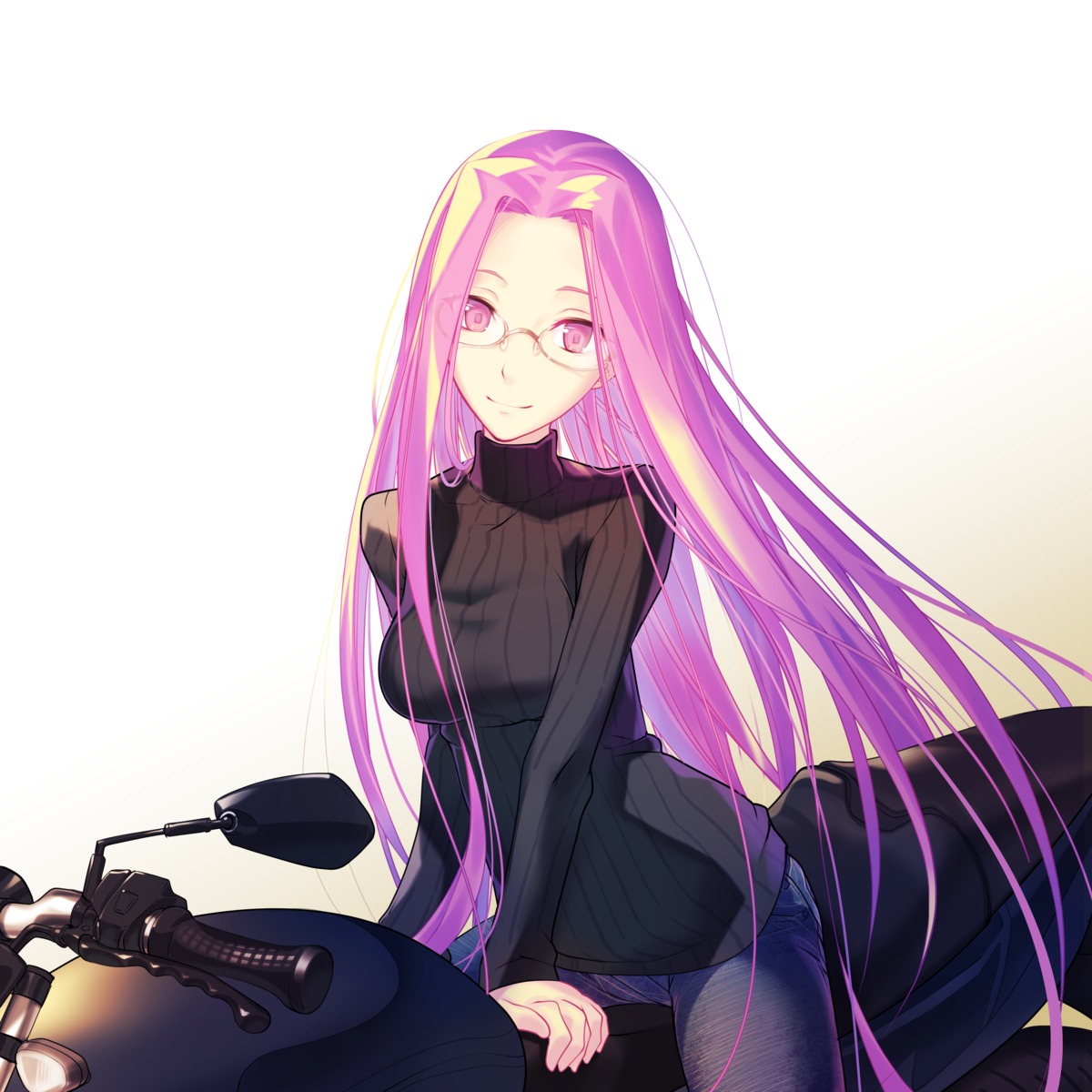 fate/stay_night, medusa_(fate), megane, sweater, tentwo0602