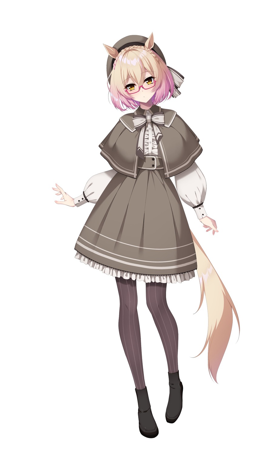animal_ears, casket, megane, pantyhose, tail, yu-ta