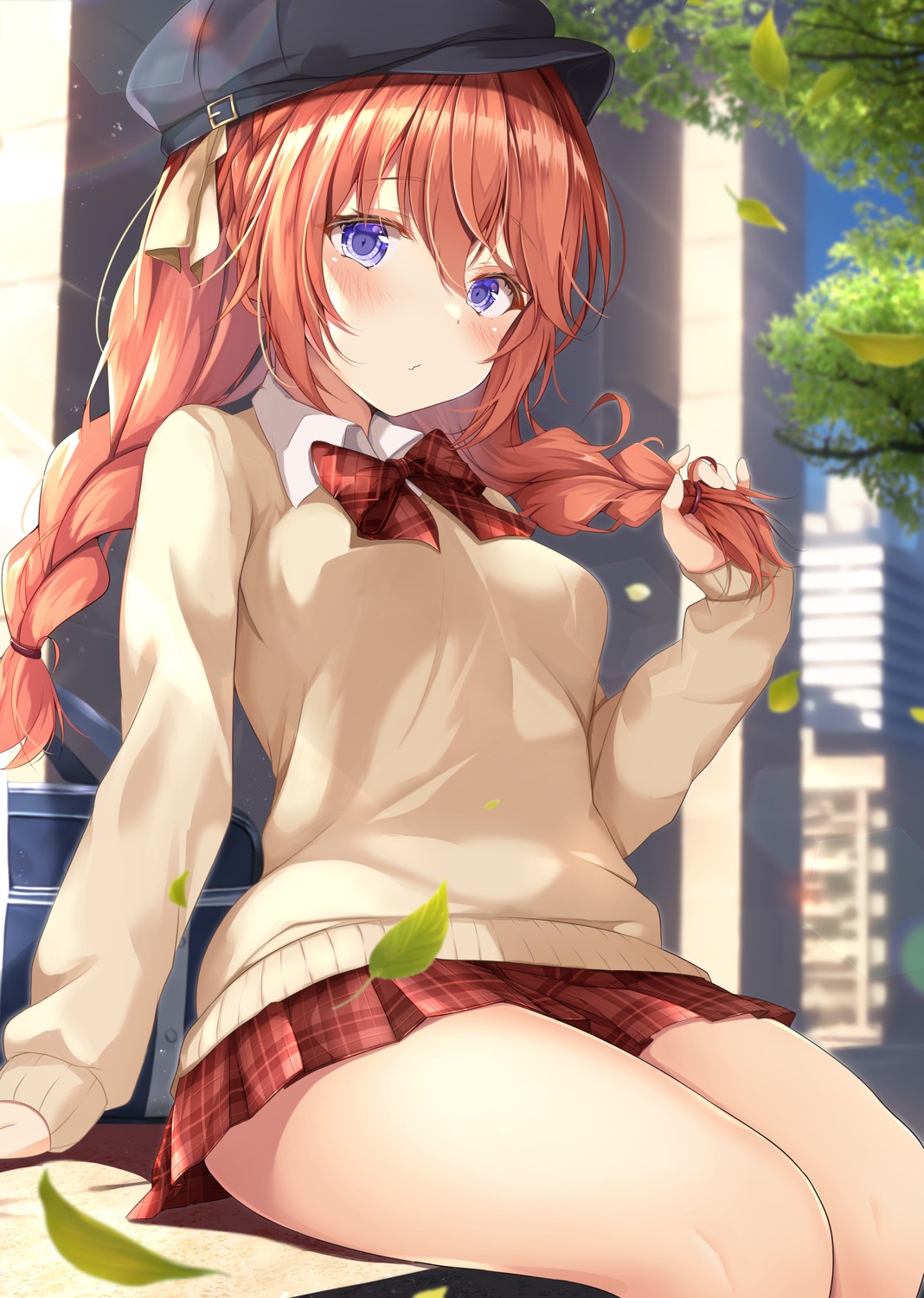 princess_connect!, princess_connect!_re:dive, rumiko_(rmeco), seifuku, shingyouji_yuni, sweater