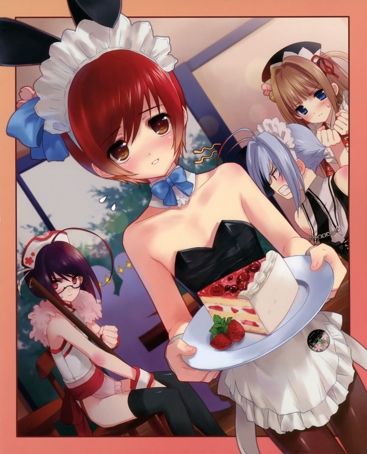 animal_ears, bunny_ears, bunny_girl, chinadress, kasukabe_akira, male, megane, nao_(otosuki)