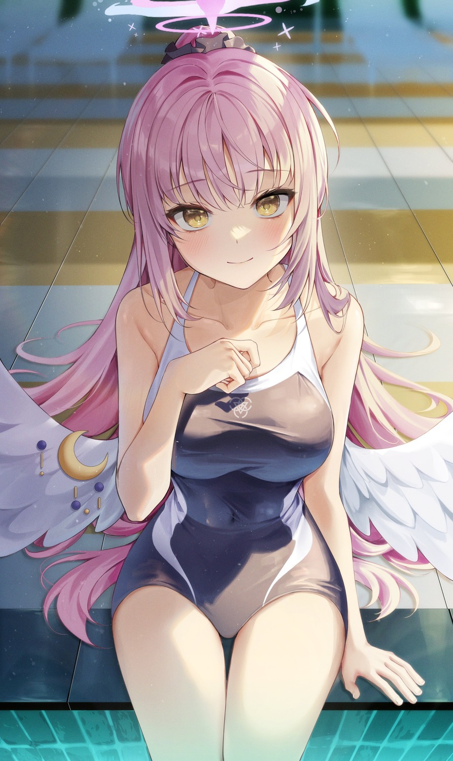 angel, blue_archive, duyu, misono_mika, swimsuits, wings
