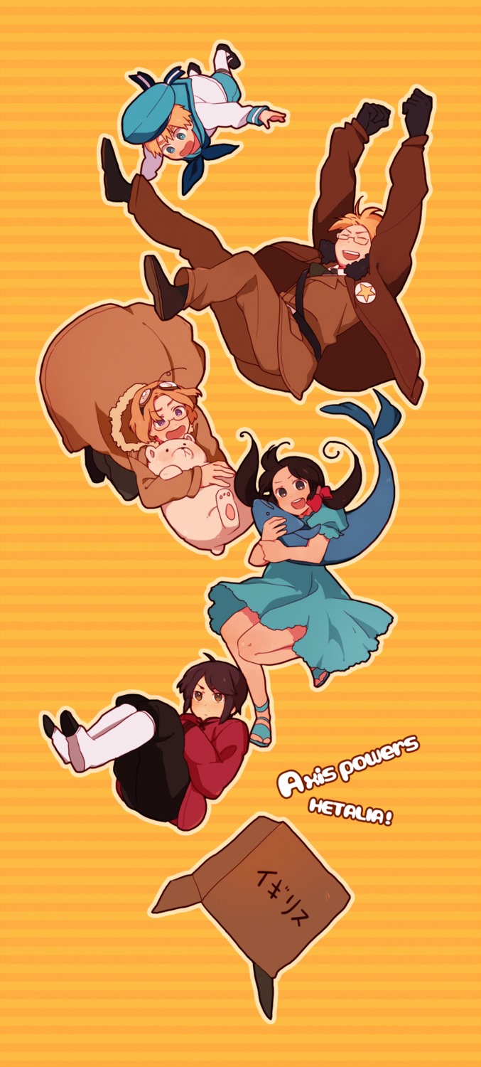 america, canada, hetalia_axis_powers, hong_kong, raku_ji, sealand, seychelles